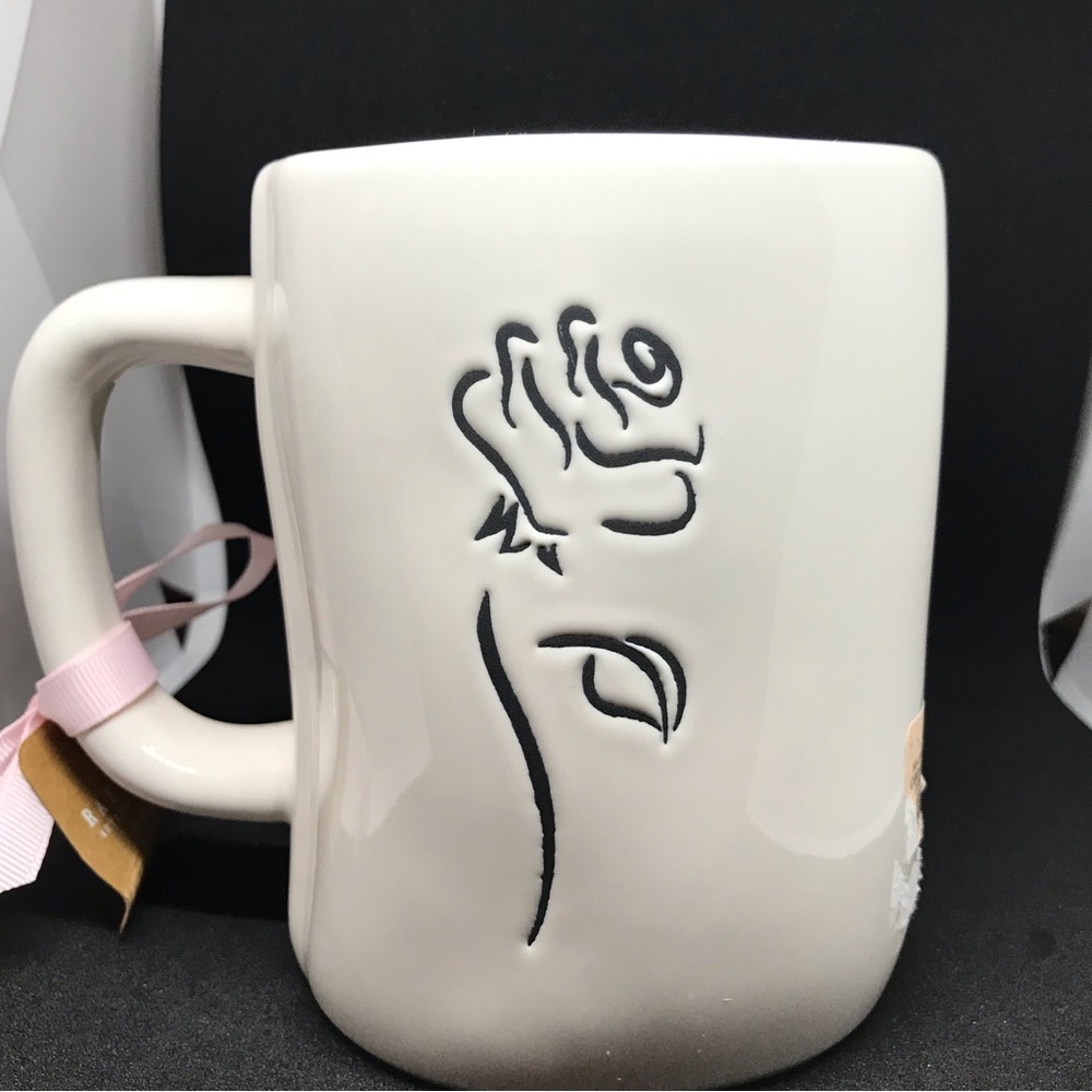 Rae Dunn Disney Belle Rose True Love Mug Cup Pink Princess Collection by Magenta